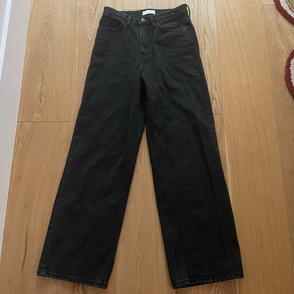 OAK + FORT BLACK  STRAIGHT JEANS - S - Picture 8 of 14